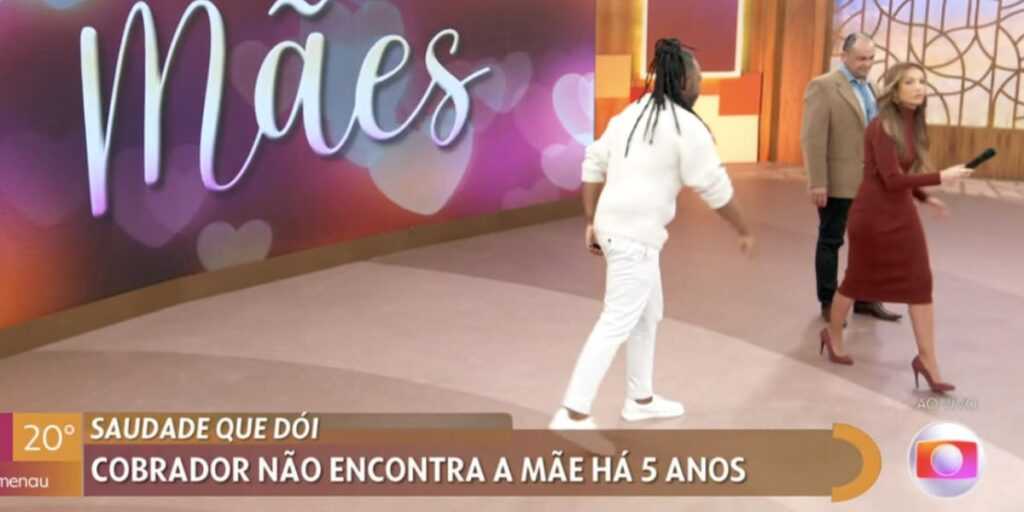 Patrícia Poeta pega microfone de Manoel Soares, anda pelos estúdios e dispara: “Obrigada”