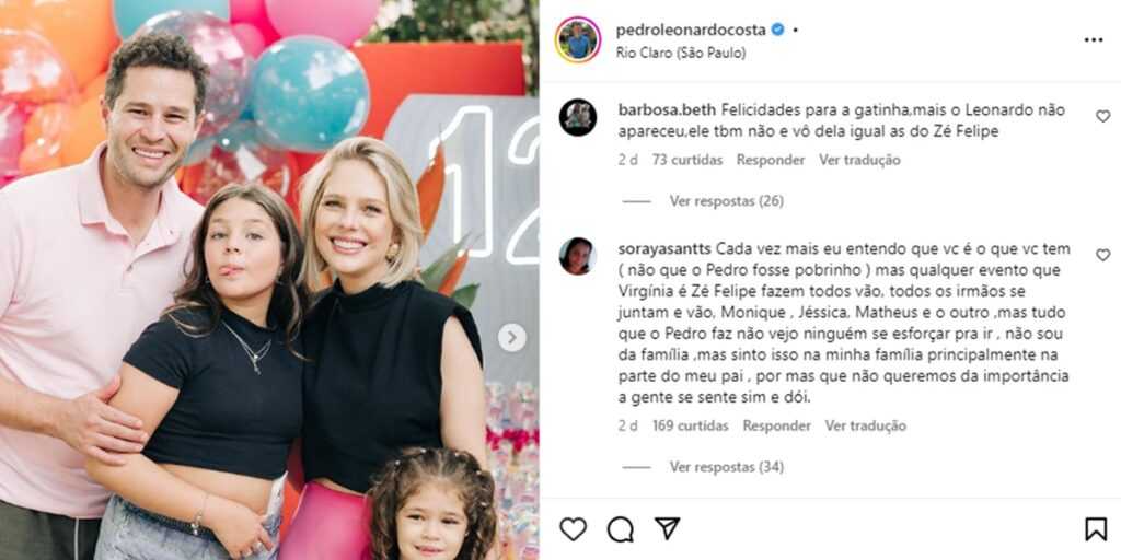 Leonardo recebe acusação de rejeitar filho, tem neta ‘esquecida’ e Zé Felipe acaba envolvido